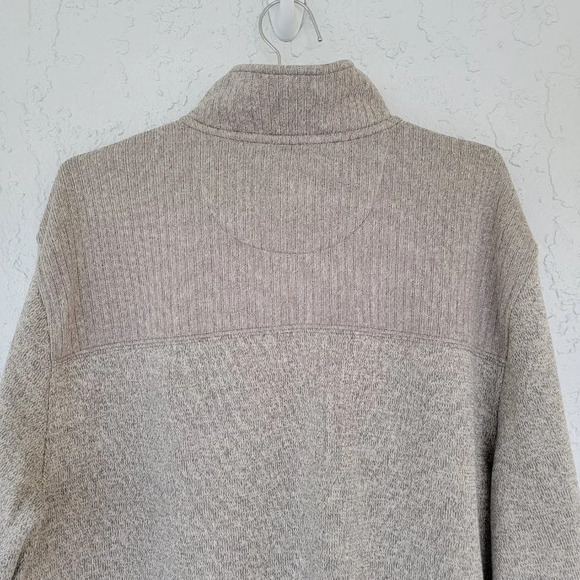 Van Heusen Pullover Classic Fiit 1/4 Zip Long Sleeve Beige Mens XL - Picture 6 of 9